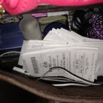 Before-tax receipts stuffed in a drawer