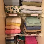 After-Organized all sheets in pillow for easy retrieval. Sorted by season. Folded towels sorted by color. 