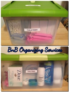 Toiletry Organization with BnB